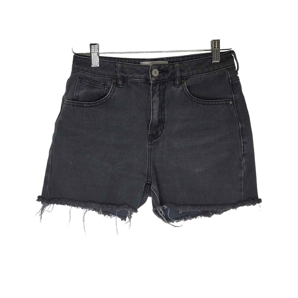 Pacsun Denim‎ Cut-Off Shorts 25 Black Mid Rise Hot Pants Grunge Goth Western 90s